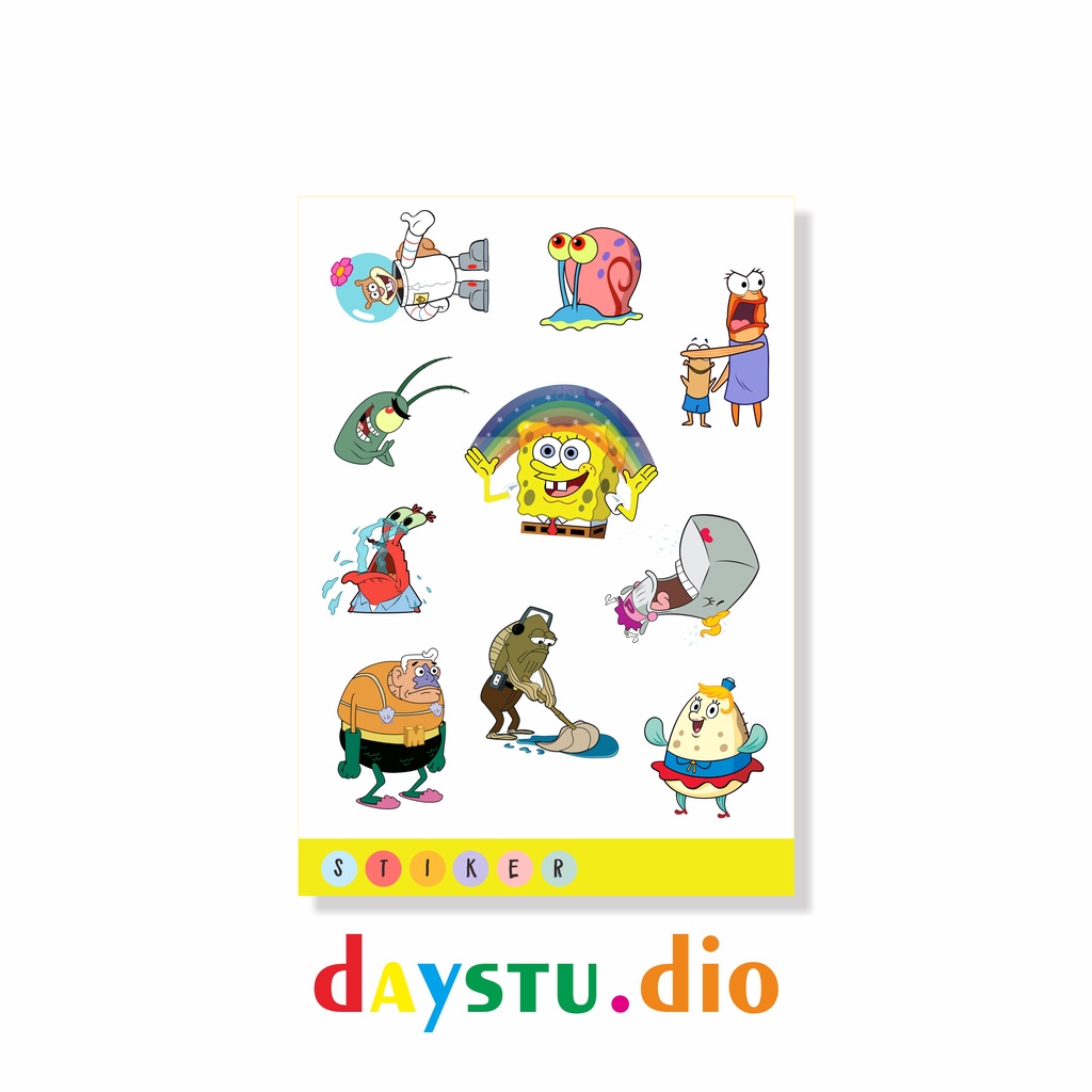 

STIKER SPONGEBOB SQUAREPANTS