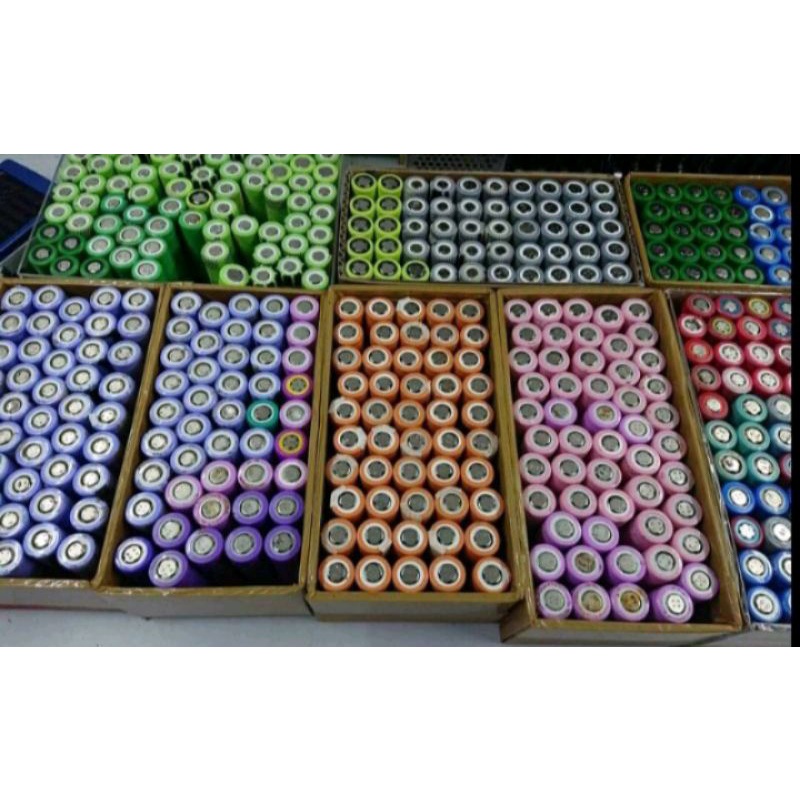 PROMO Baterai 18650 Bekas Copotan Laptop Ori Normal Full Charger Batre Powerbank Batrei Cabutan