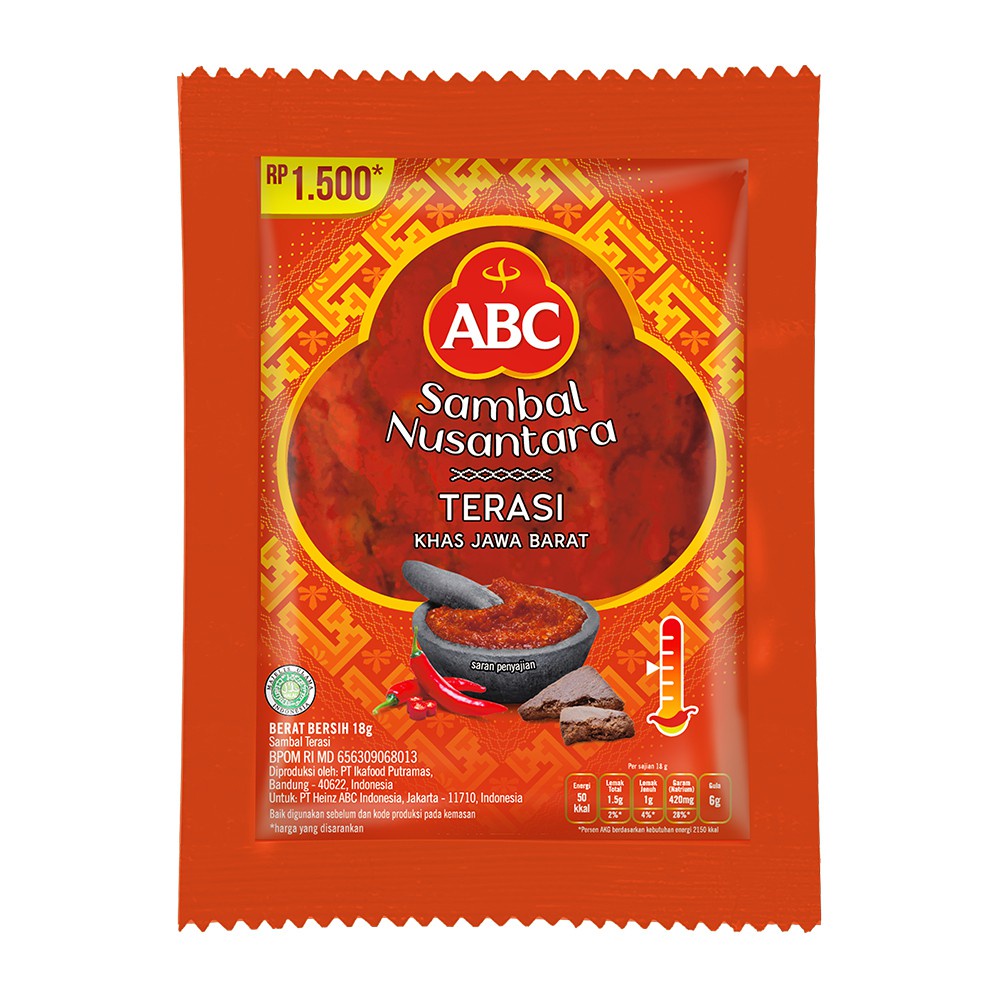 

ABC Sambal Nusantara Terasi 18 g