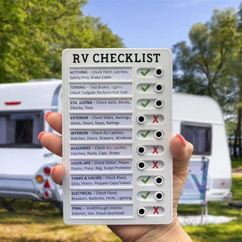 Agustinina Rv Checklist Kreatif Removable Memo Pad Untuk Rumah Camping Traveling Chores List