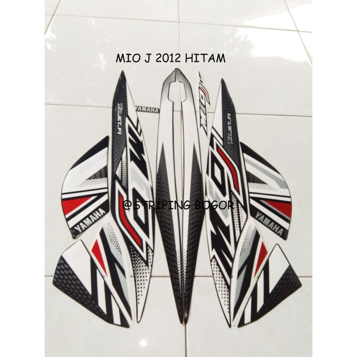 Striping Lis Stiker Motor Yamaha Mio J 2012 warna Hitam luwes