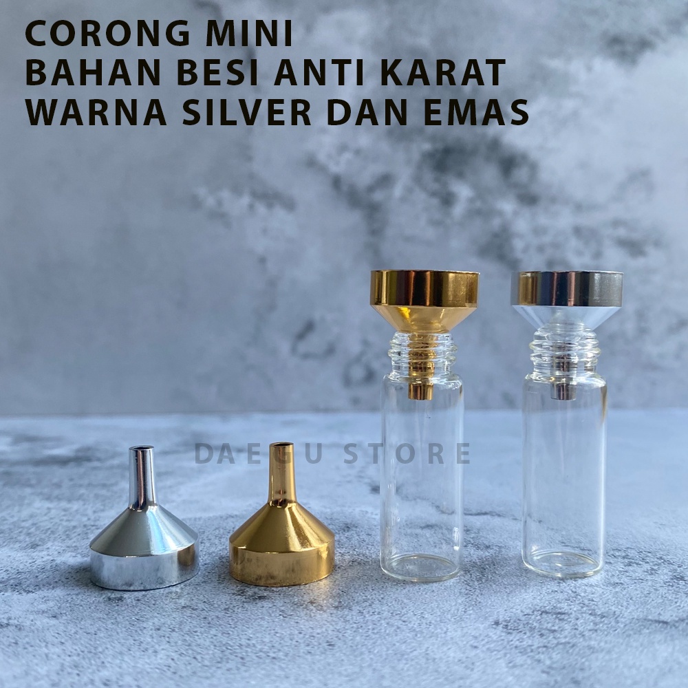Corong Mini Bahan Besi Untuk Mengisi Cairan ke Botol / Decant Parfum