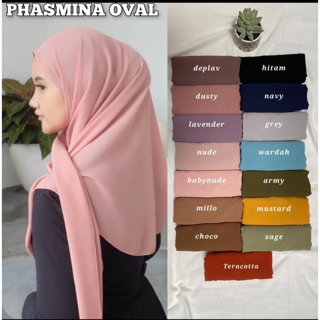 PASHMINA OVAL CERUTY BABY DOLL/PASHMINA CURVE MURAH 180X75 CM