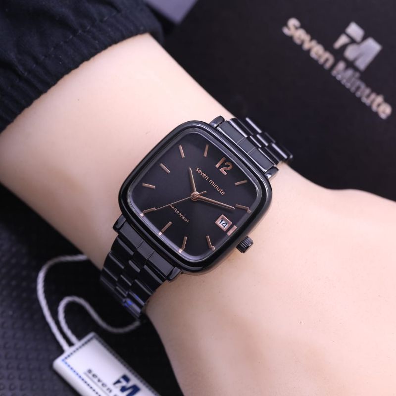 Jam tangan Sevenminute jam tangan pria wanita terlaris stainliss steel