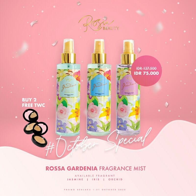 Rossa Gardenia Fragrance Mist by Rossa Beauty