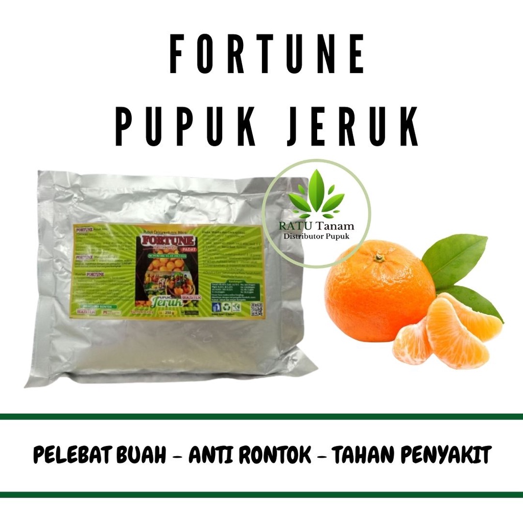Pupuk Booster Jeruk Nipis / Booster Buah Jeruk Peras Cepat Berbuah Lebat, FORTUNE PUPUK BUAH JERUK S