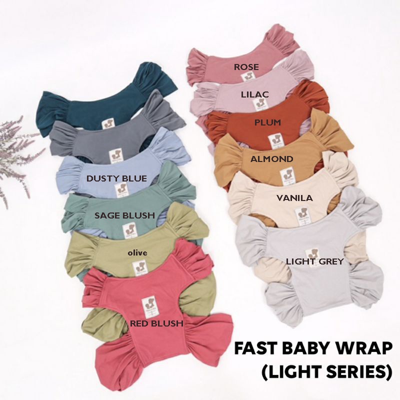 MERE ET MOI FAST BABY WRAP | Geos | Gendongan Kaos Bayi| [LIGHT SERIES]