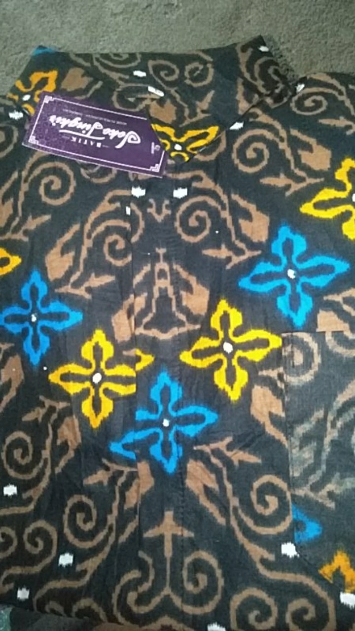 Size M. L. Xl. 2l.3l.4l .. Bswart Batik Hrb026 Kenongo Hem Pendek Padi Pekalongan M L Xl Batik