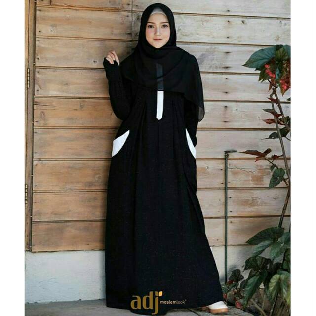 JOLAN DRESS V3 BLACK BY ADJ MOSLEM LOOK