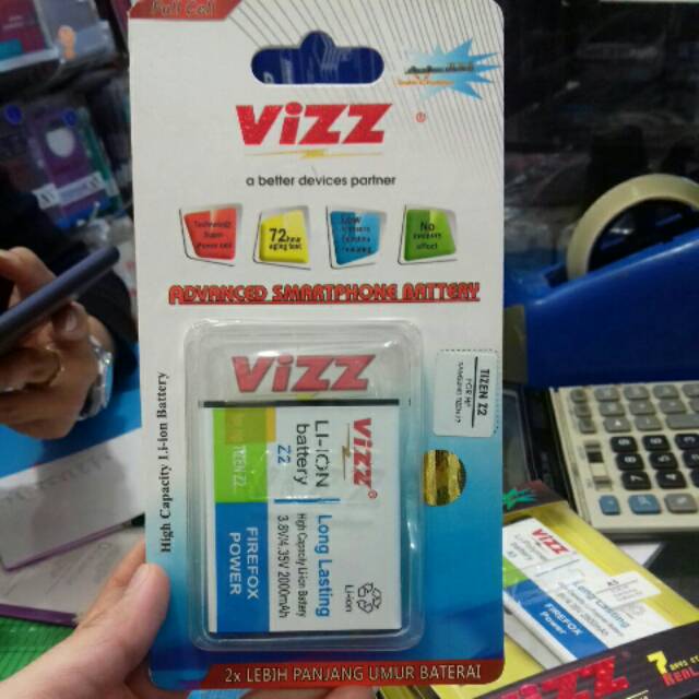 Baterai VIZZ samsung Tizen Z2 / Baterai VIZZ double power SAMSUNG tizen z2