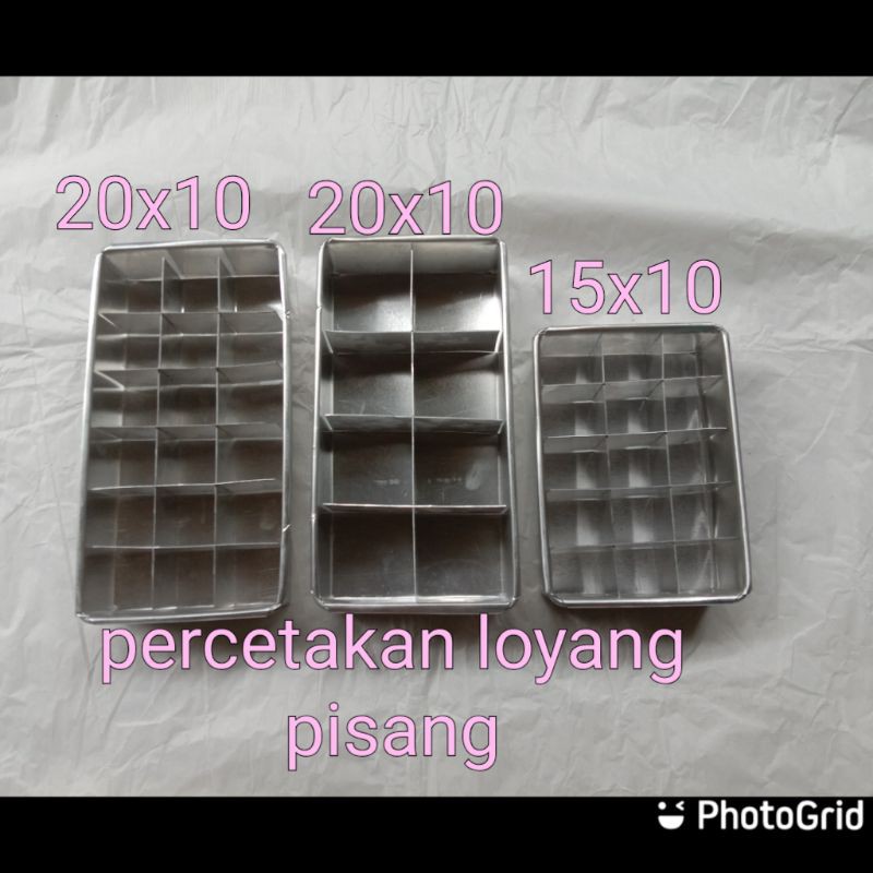 loyang sekat isi 3 loyang / 20x10se3/ 20x10se5/ 15x10se3