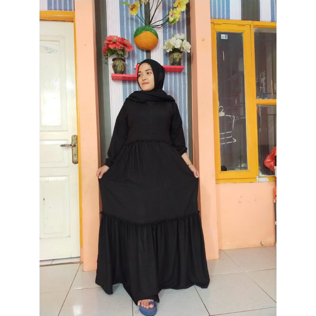 Gamis 3 Dara Gamis Umbag Gamis Polos Gamis Cantik Shopee Indonesia