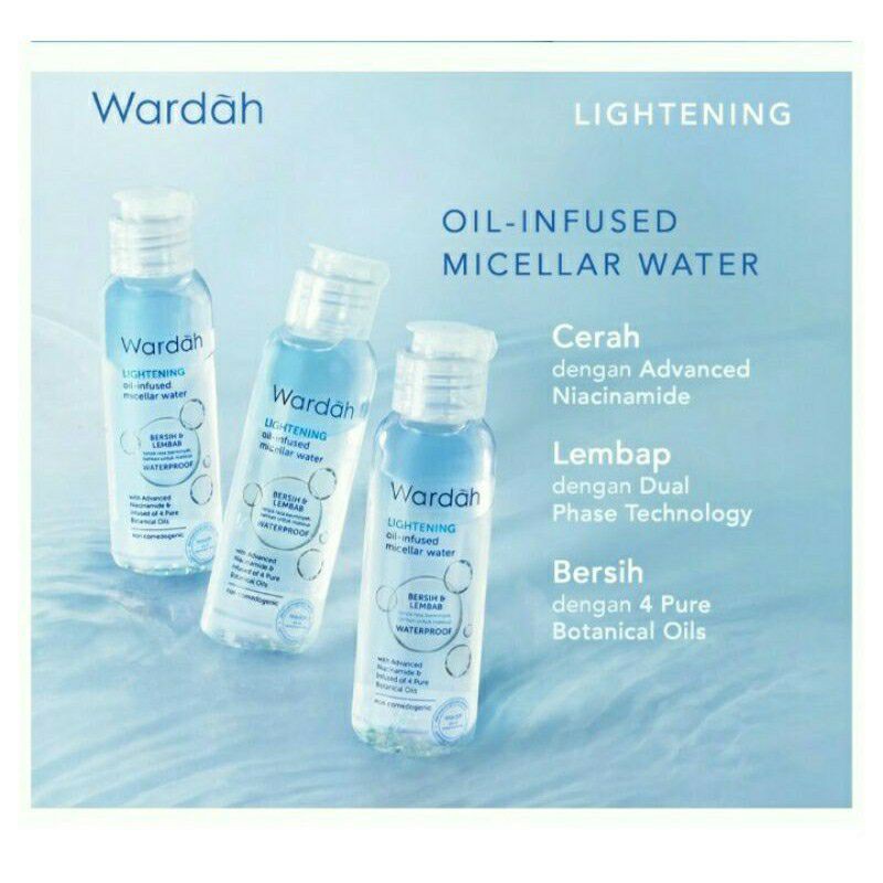 WARDAH Lightening Oil-infused Micellar Water 100&amp;50ml