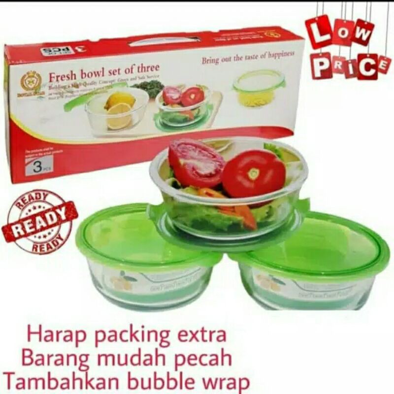 mangkok set/mangkok kaca