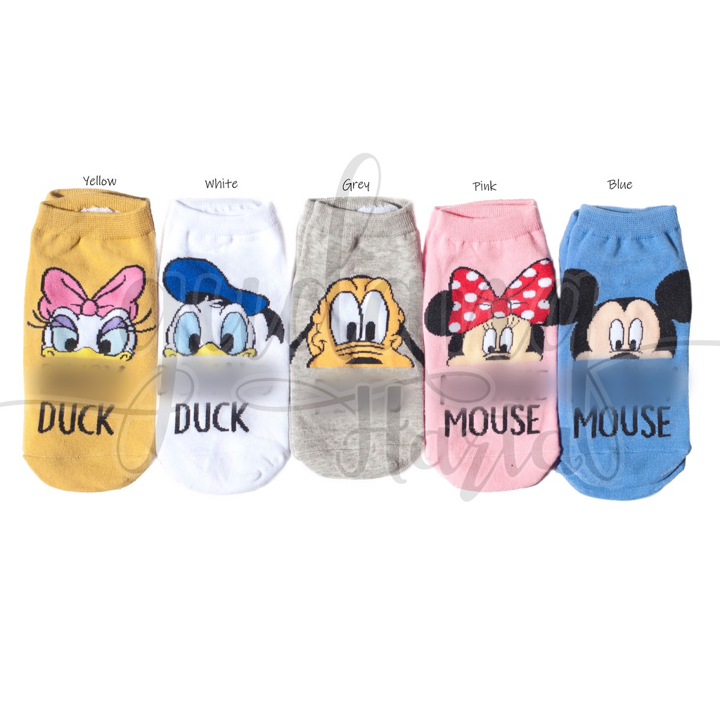 Kaos Kaki Pendek Karakter Kepala Intip Kaos Kaki Mouse Duck And Dog Lucu Socks GH 103233