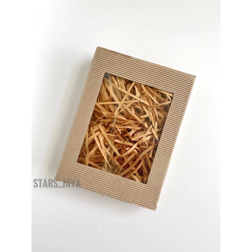 

Kertas Cacah, Shered Paper Gift Box Brown 40 Gr, Isian Hampers, kado