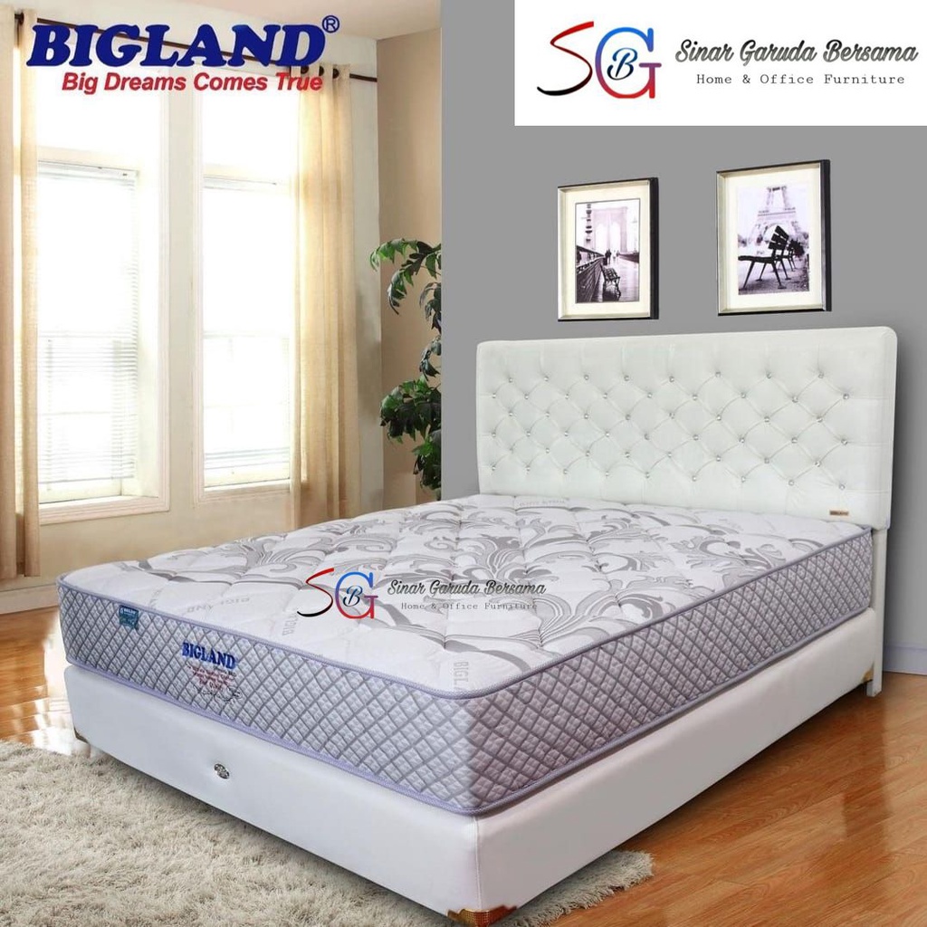 BIGLAND KASUR PLATINUM SERIES WARNA PUTIH / SPRING BED BIGLAND PLATINUM SN