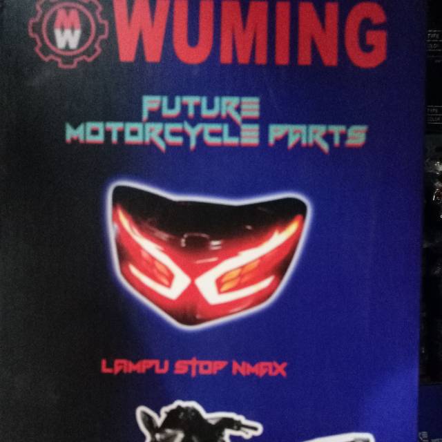 Lampu Stop Nmax Old Belakang Model Lexus Warna Merah Biru Putih