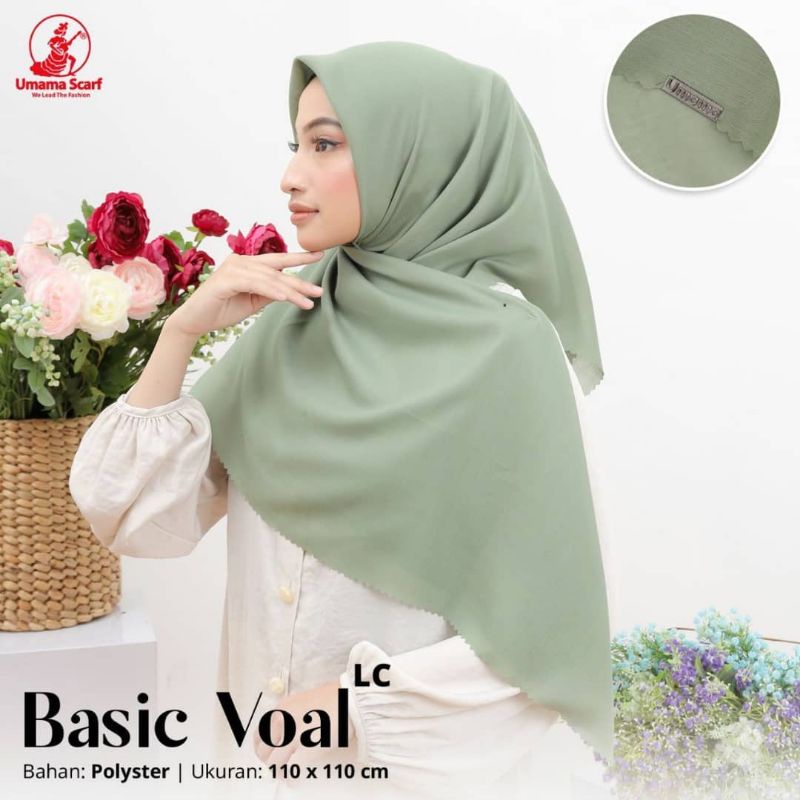 HIJAB SEGI EMPAT UMAMA BASIC VOAL LASER CUT