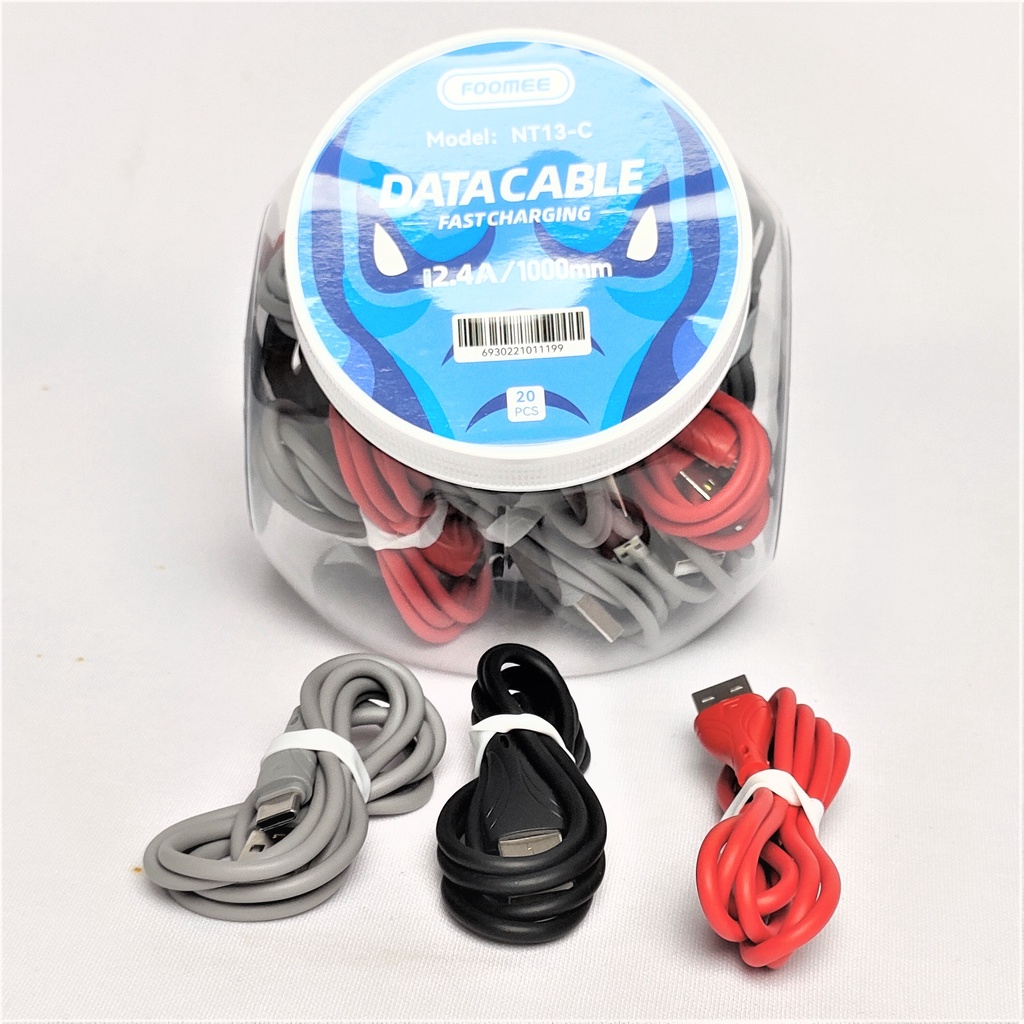 Foomee Kabel Toples (20 Pcs) Type C 1M NT13-C