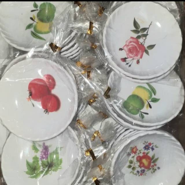 isi 50pc Mangkok milamin kecil bulat souvenir pernikahan