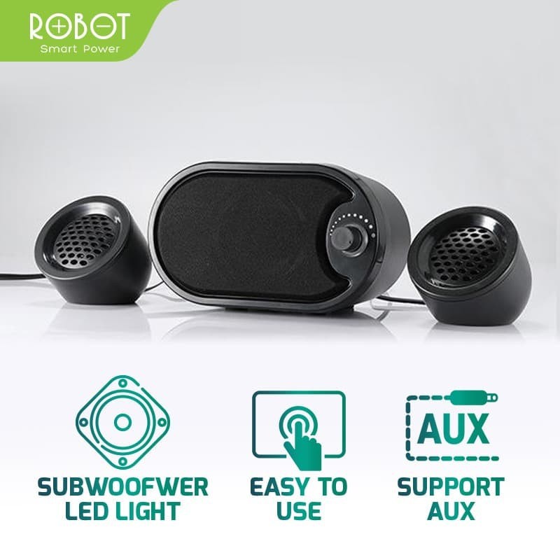 SPEAKER AKTIF ROBOT RS170 Stereo USB Portable Mini Super