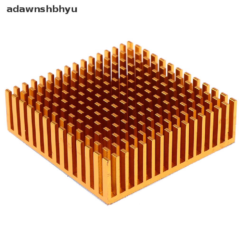 (Adawnshbhyu) Panel Heatsink Power Ic Chip Pendingin Cpu 50x50 X 15mm Bahan Aluminum