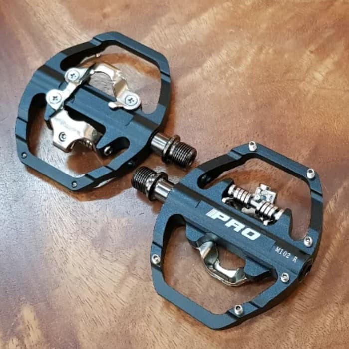 Pedal Pro M102 Half Cleat Bearing Ringan Black Compatible Shimano MTB ML1241