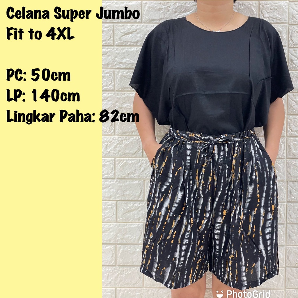 CELANA PENDEK ABSTRAK SUPER JUMBO BALI REAL PICT diatas 100kg muat!!! only celana