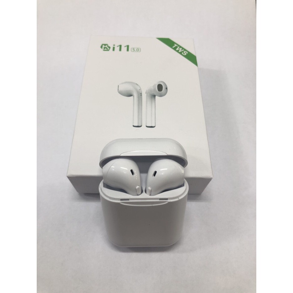 EARPHONE HEADSET HANDSFREE BLUETOOTH WIRELESS i11 TWS QUALITY IMPORT