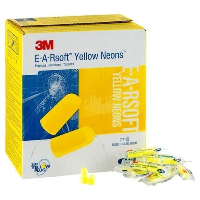 Ear | Yellow Neons 3M Ear-Plug 1 Box Isi 200 Pcs