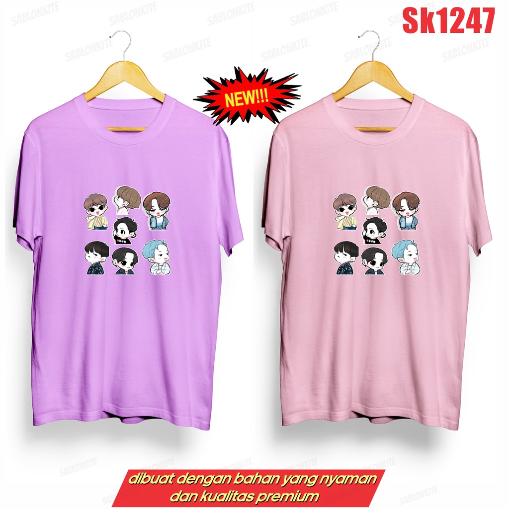 MURAH!!! KAOS KPOP CARTOON SK1247 UNISEX ADA KAOS ANAK