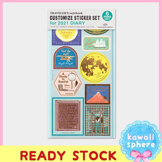 

Office & Stationery | Document Organizer | Traveler'S Notebook Customized Sticker Set For 2021 Diary |Ready Stock | Best Seller