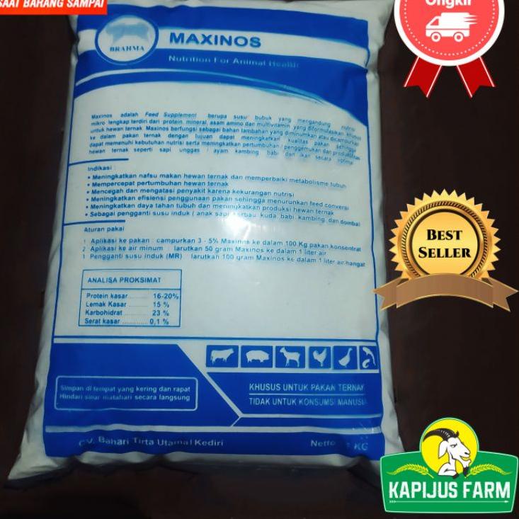 

F⚡ASH SALE Maxinos Susu Skim Termurah/ Susu untuk anak kambing sapi / susu ternak !!