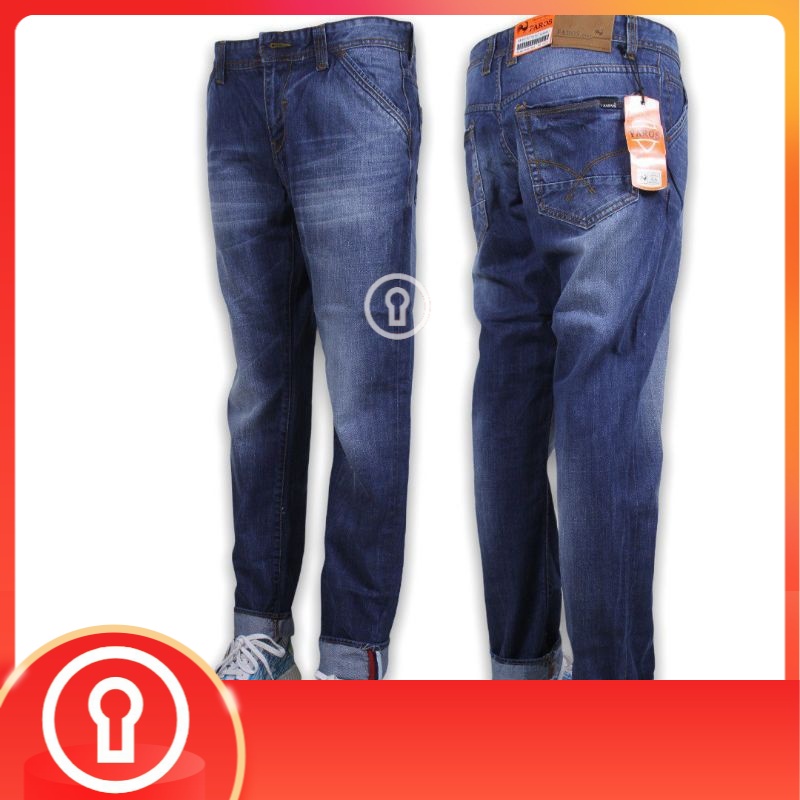 CELANA JEANS PRIA BIG SIZE BRAND FAROS ORIGINAL