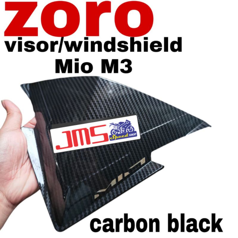 visor carbon hitam mio m3 zoro pnp