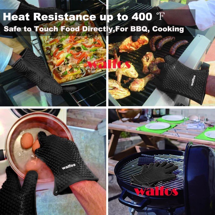 Sarung Tangan Anti Panas WALFOS Heat Resistant Oven Safety Gloves