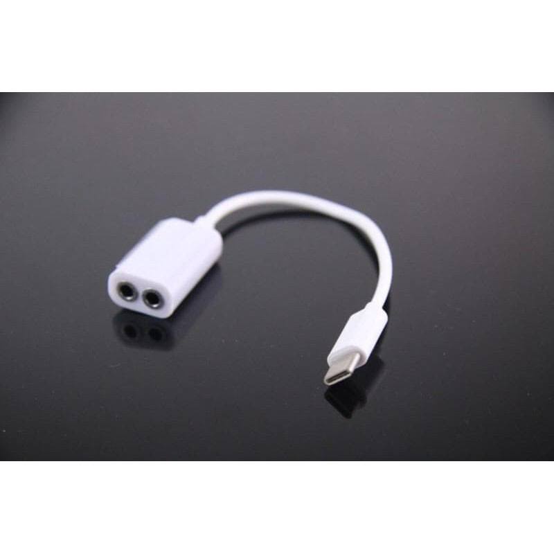 TGM - Converter Type C Kabel Audio Splitter 2in1 - Kabel Audio Splitter 2 in 1 Type C Music Phone Call