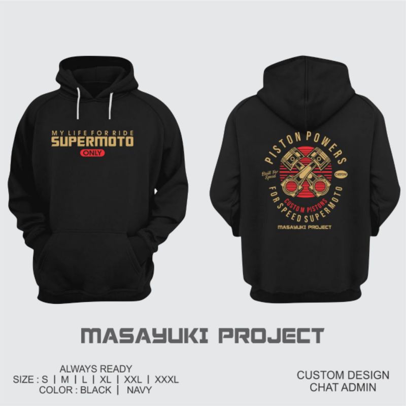 JAKET HOODIE SUPERMOTO PROSTREET