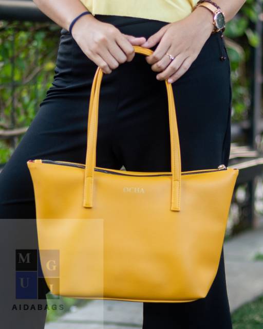 Fira totebag kuning/initial bag/tas nama