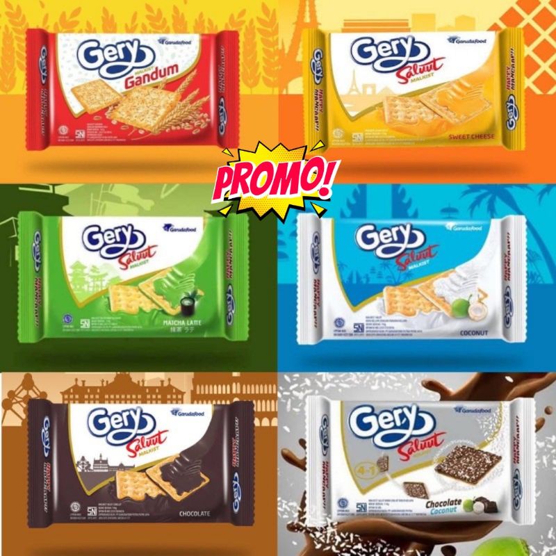 

Gery Saluut Malkist Kotak Pack 110gr Abon, Coklat, Keju, Matcha, Coklat Kelapa Salut