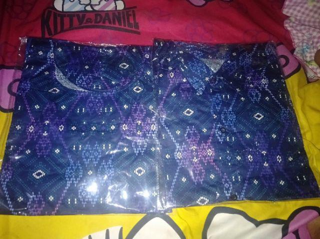 Couple Batik Kairo Mix Burkat Kemeja Dan Dress