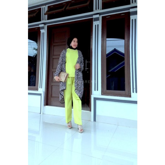 ONE SET OUTER + INNER + KULOT // VISCOSE // BATIK // VELVET // SATIN // FORMAL // KANTOR // ACARA