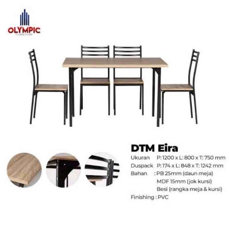 Meja Makan Olympic DTM Eira