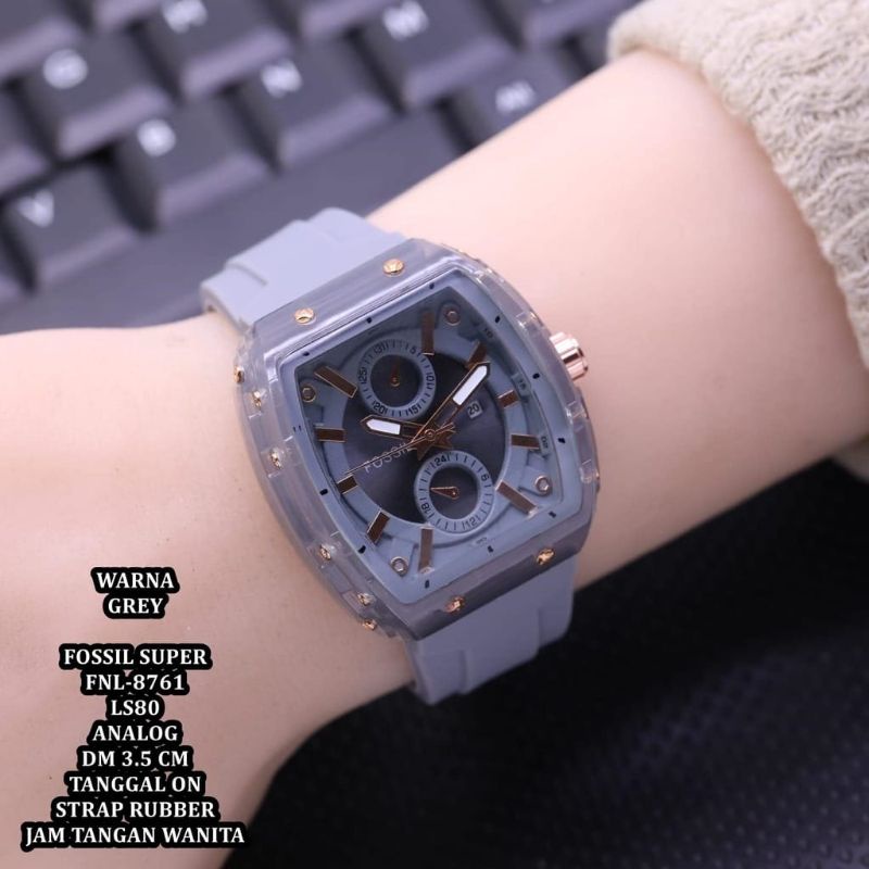 Jam Tangan F0ssil Rubber Jam Tangan Terlaris Pria Wanita Hot Seller