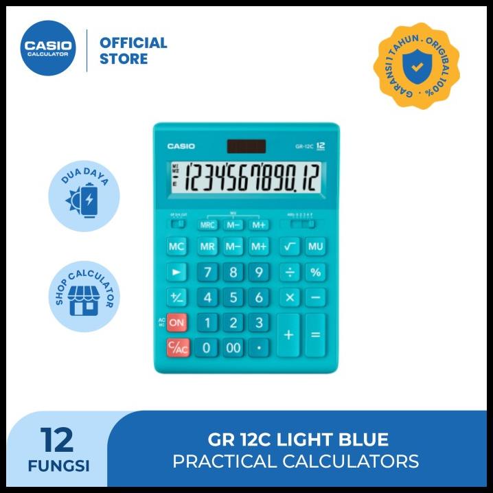 

Casio Calculator Gr-12C Light Blue