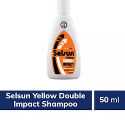 SELSUN Shampoo Conditioner Series | Sampo anti ketombe Yellow Double Impact 50 &amp; 100 ML_Cerianti