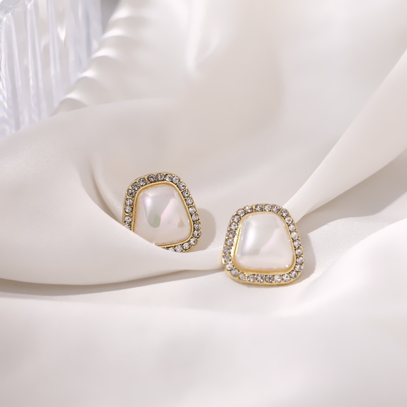 Korea Baroque vintage mutiara Mabe anting-anting wanita anting-925 perak anting-anting anting-anting