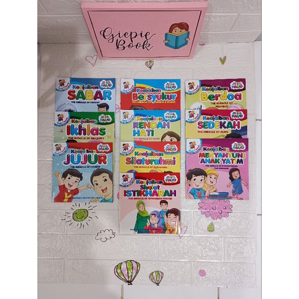 BUKU DONGENG ANAK "SERI PAUD" BERGAMBAR BERWARNA DAN 2 BAHASA