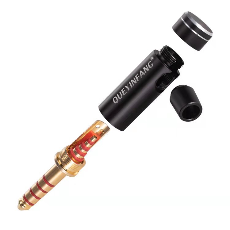 4.4mm plug L shape plug 5 pole plug Pure copper gold plated